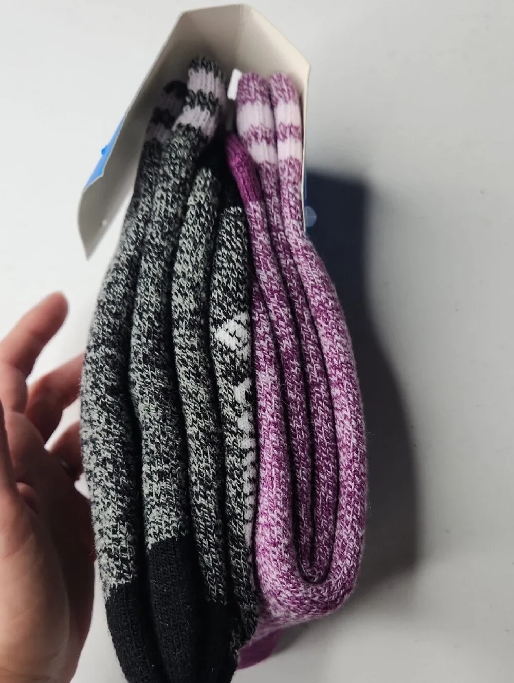 Columbia Heather Purple Women's Fleece-Lined Casual Socks